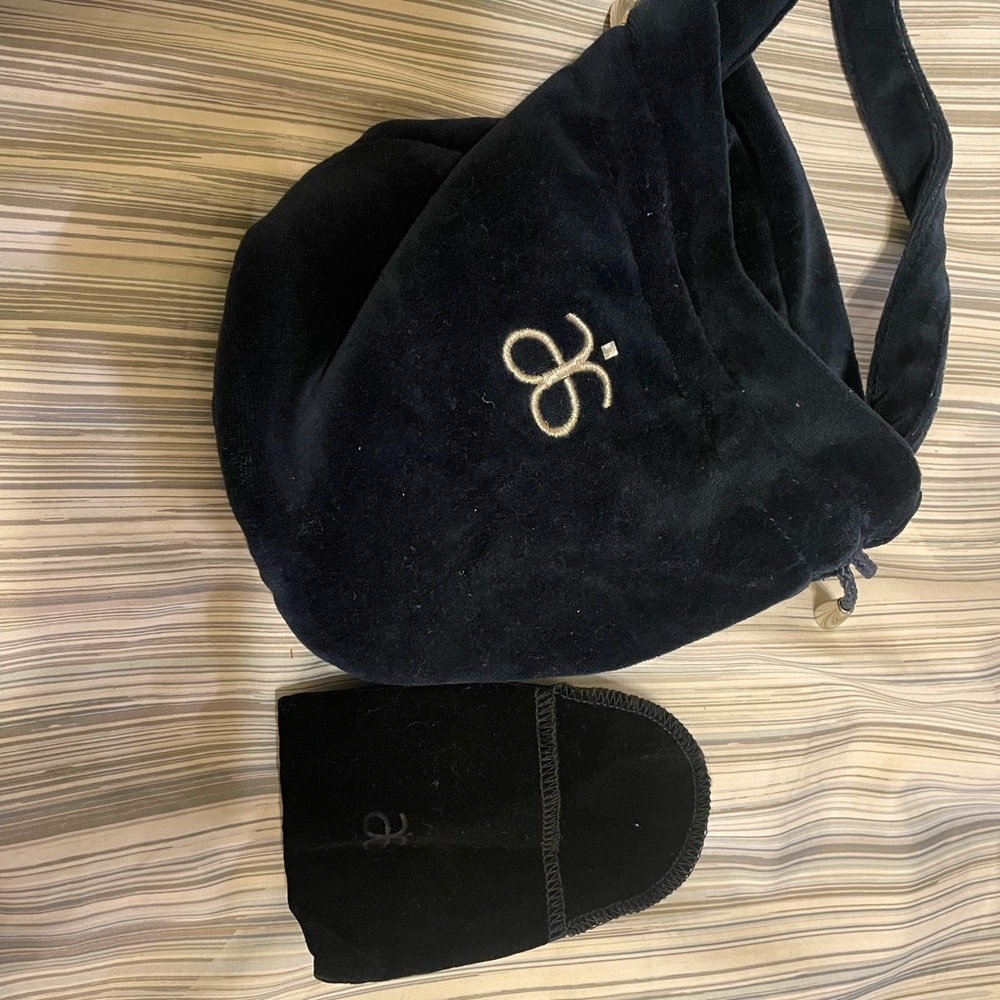 2 Small velvet Arbonne bags